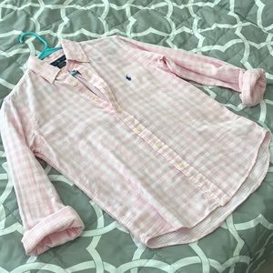 Ralph Lauren Pink Classic Fit Buttondown Shirt Womens XS